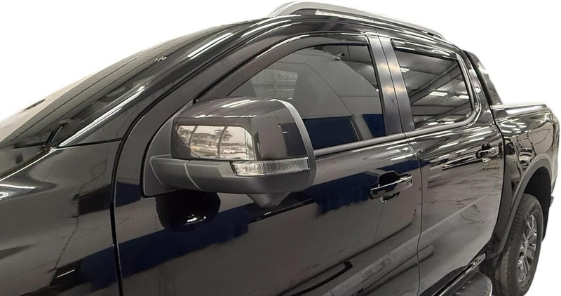 Optimal Co حراس المطر في القناة 2024-2026 لسيارة فورد رينجر XL XLT لاريت رابتور واقيات نوافذ جانبية مظللة - Image 2